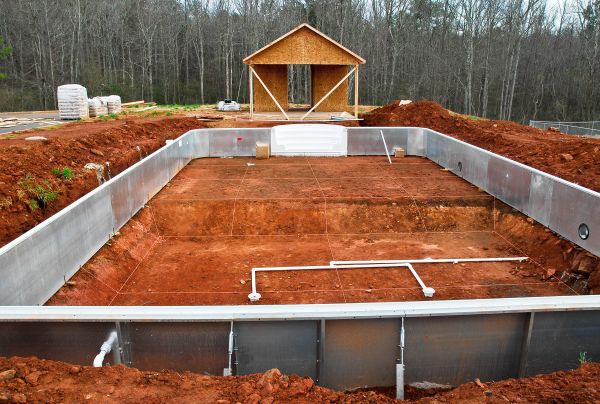 Pool Site Grading in Ooltewah