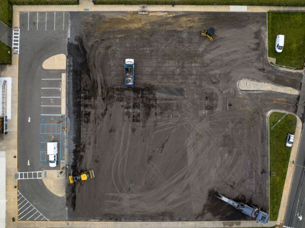 Parking Lot Excavation in Ooltewah